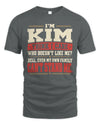 KIM-KTL06-H009 I’m [NAME] – Think I Care? Personalized Funny T-Shirt