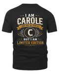 CAROLE KT88-V9 - Personalized “I Am NAME I May Not Be Perfect, But I Am Limited Edition”