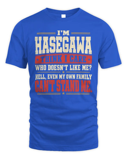 HASEGAWA-KTL06-H009 I’m [NAME] – Think I Care? Personalized Funny T-Shirt - Unisex Standard T-Shirt - Royal
