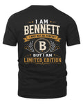 BENNETT KT88-V9 - Personalized “I Am NAME I May Not Be Perfect, But I Am Limited Edition”