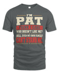 PAT-KTL06-H009 I’m [NAME] – Think I Care? Personalized Funny T-Shirt