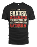 SANDRA-KTL06-H009 I’m [NAME] – Think I Care? Personalized Funny T-Shirt