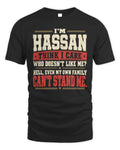HASSAN-KTL06-H009 I’m [NAME] – Think I Care? Personalized Funny T-Shirt