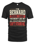 BERNARD-KTL06-H009 I’m [NAME] – Think I Care? Personalized Funny T-Shirt