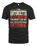 ANTONIETTA-KTL06-H009 I’m [NAME] – Think I Care? Personalized Funny T-Shirt