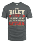 RILEY-KTL06-H009 I’m [NAME] – Think I Care? Personalized Funny T-Shirt
