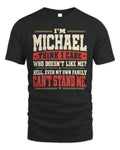 MICHAEL-KTL06-H009 I’m [NAME] – Think I Care? Personalized Funny T-Shirt