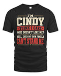 CINDY-KTL06-H009 I’m [NAME] – Think I Care? Personalized Funny T-Shirt