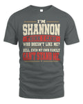 SHANNON-KTL06-H009 I’m [NAME] – Think I Care? Personalized Funny T-Shirt