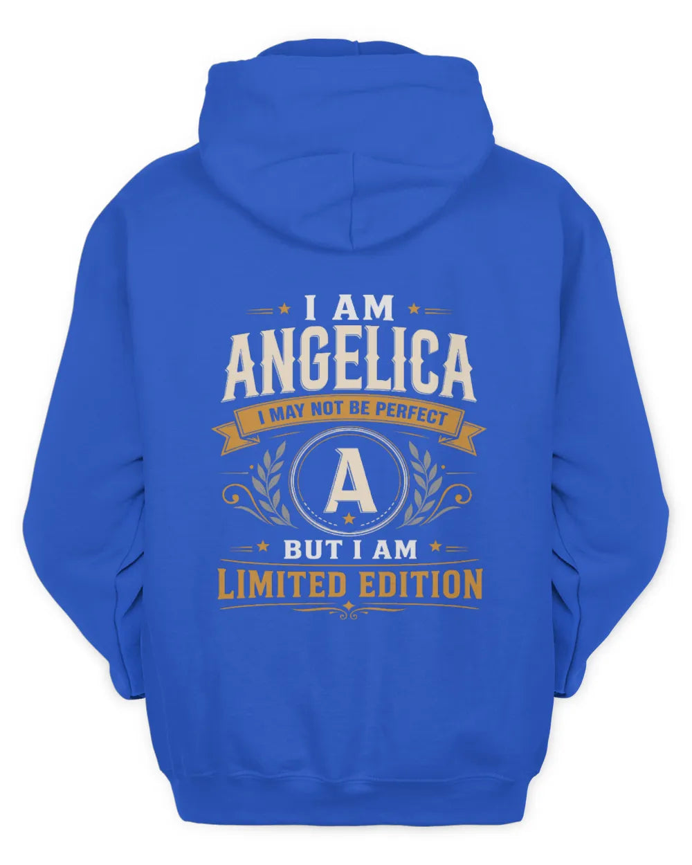 ANGELICA KT88-V9 - Personalized “I Am NAME I May Not Be Perfect, But I Am Limited Edition” - Unisex Hoodie - Royal