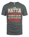 MATTIA-KTL06-H009 I’m [NAME] – Think I Care? Personalized Funny T-Shirt