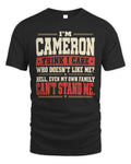 CAMERON-KTL06-H009 I’m [NAME] – Think I Care? Personalized Funny T-Shirt
